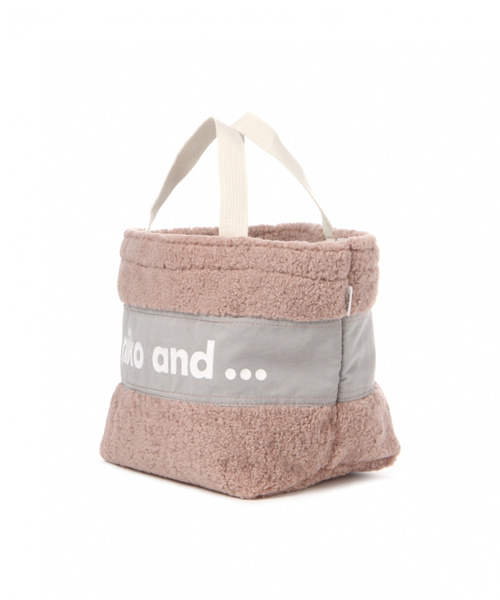 niko and...（ニコアンド）の「オリジナルボアロゴトートM（トートバッグ・レディース・ホワイト/ピンク/セージグリーン・0）」の4枚目の写真