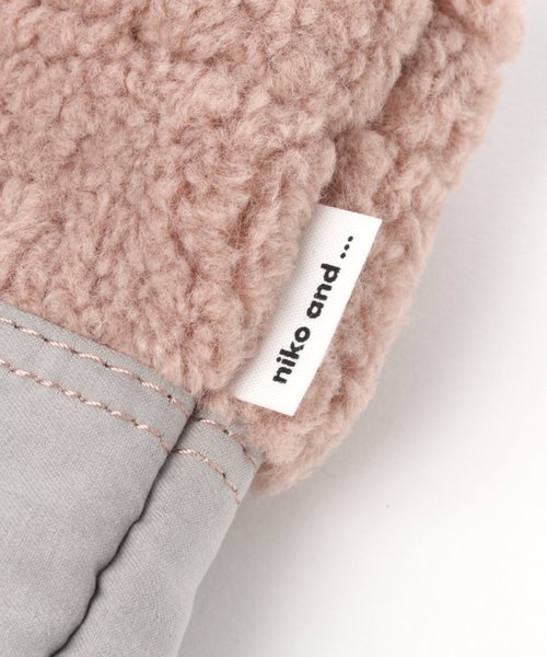 niko and...（ニコアンド）の「オリジナルボアロゴトートM（トートバッグ・レディース・ホワイト/ピンク/セージグリーン・0）」の8枚目の写真