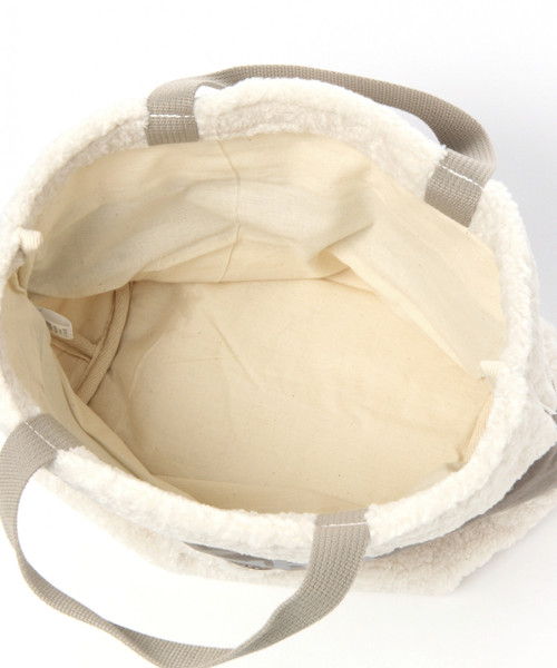 niko and...（ニコアンド）の「オリジナルボアロゴトートM（トートバッグ・レディース・ホワイト/ピンク/セージグリーン・0）」の13枚目の写真