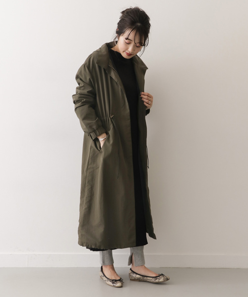 ITEMS URBANRESEARCH（アイテムズ アーバンリサーチ）の「ナイロンフーディーコート（その他アウター・レディース・ブラック/ブラウン/グリーン・FREE）」の8枚目の写真