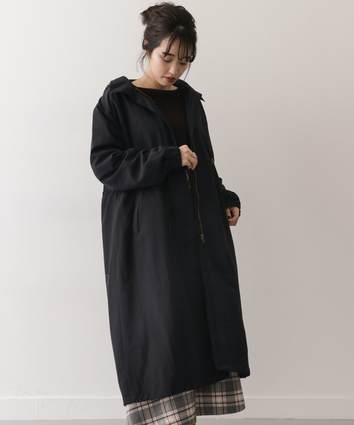 ITEMS URBANRESEARCH（アイテムズ アーバンリサーチ）の「ナイロンフーディーコート（その他アウター・レディース・ブラック/ブラウン/グリーン・FREE）」の11枚目の写真