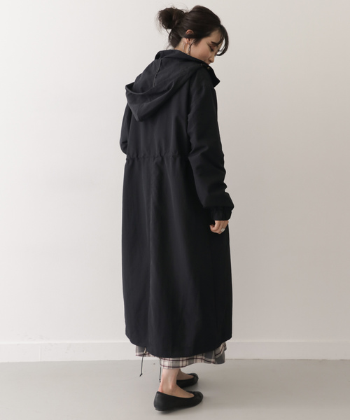 ITEMS URBANRESEARCH（アイテムズ アーバンリサーチ）の「ナイロンフーディーコート（その他アウター・レディース・ブラック/ブラウン/グリーン・FREE）」の13枚目の写真