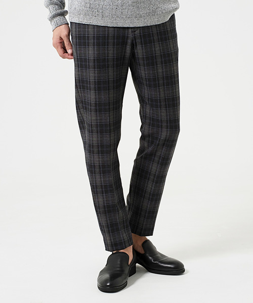 GOSTAR DE FUGA（ゴスタール ジフーガ）の「ストレッチスラックスパンツ/チェックスラックス（スラックス・メンズ・チャコールグレー/ブラック・S/M/L）」の10枚目の写真