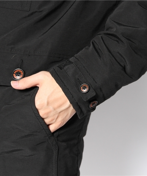 HYSTERIC GLAMOUR（ヒステリックグラマー）の「フーデッドCO（ダウンジャケット/コート・メンズ・ベージュ/オレンジ/ネイビー/ブラック・SMALL/MEDIUM/LARGE）」の12枚目の写真