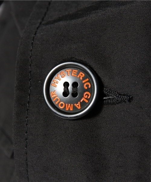 HYSTERIC GLAMOUR（ヒステリックグラマー）の「フーデッドCO（ダウンジャケット/コート・メンズ・ベージュ/オレンジ/ネイビー/ブラック・SMALL/MEDIUM/LARGE）」の18枚目の写真