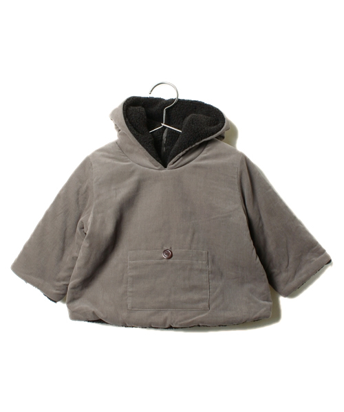 こども ビームス（コドモビームス）の「BONTON / BB13 裏ボア フーディ (18ｍ～2y)（ブルゾン・キッズ・ダークグリーン/ブラック系その他/レッド系その他・2Y/18M）」の2枚目の写真