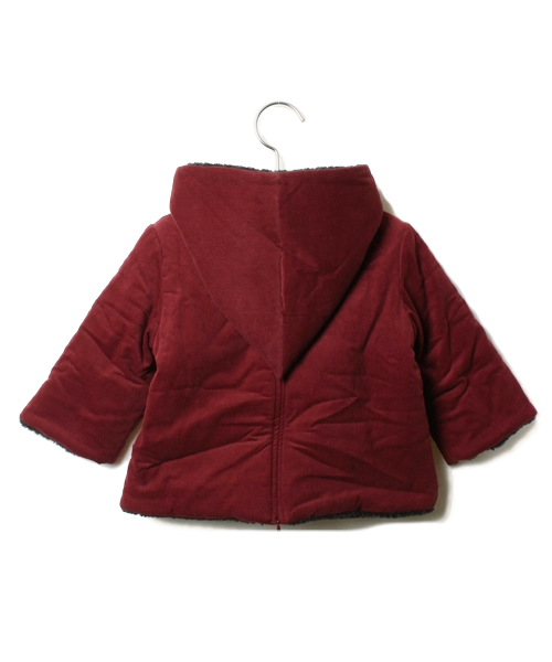 こども ビームス（コドモビームス）の「BONTON / BB13 裏ボア フーディ (18ｍ～2y)（ブルゾン・キッズ・ダークグリーン/ブラック系その他/レッド系その他・2Y/18M）」の4枚目の写真