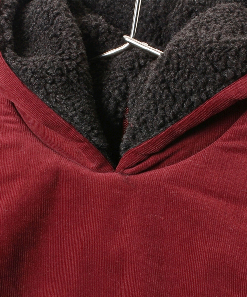 こども ビームス（コドモビームス）の「BONTON / BB13 裏ボア フーディ (18ｍ～2y)（ブルゾン・キッズ・ダークグリーン/ブラック系その他/レッド系その他・2Y/18M）」の5枚目の写真