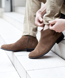 NANO universe | Enzo Giletti/ スウェードサイドZIPショートブーツ(ブーツ)