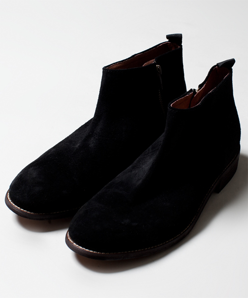 NANO universe（ナノユニバース）の「Enzo Giletti/ スウェードサイドZIPショートブーツ（ブーツ・メンズ・ブラック/ブラウン・41/43/40/42）」の4枚目の写真