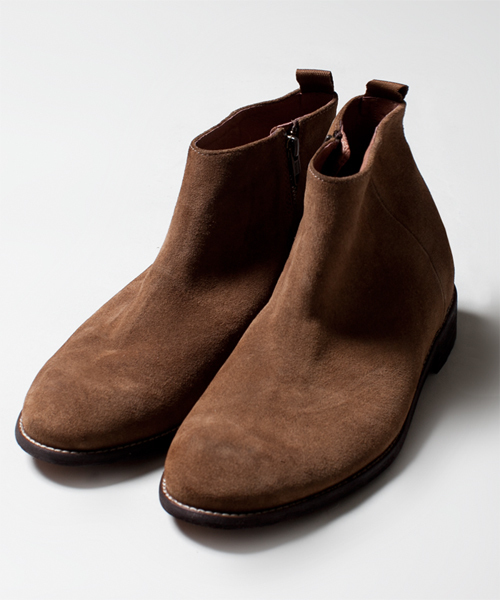 NANO universe（ナノユニバース）の「Enzo Giletti/ スウェードサイドZIPショートブーツ（ブーツ・メンズ・ブラック/ブラウン・41/43/40/42）」の5枚目の写真