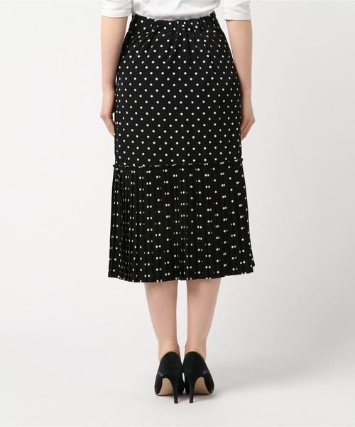 Cookie Chocolate(クッキーチョコレート)の「ヘムプリーツドットスカート(スカート・レディース・アイボリー/ブラック・FREE)」の10枚目の写真