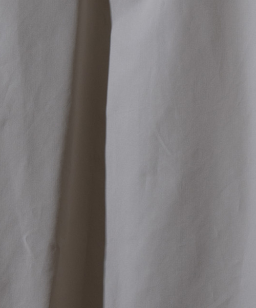 MAISON SPECIAL（メゾンスペシャル）の「スーパービッグサイズハーフジッププルオーバーシャツ 【MAISON SPECIAL/メゾンスペシャル】（シャツ/ブラウス・メンズ・ベージュ/ブラック/サックスブルー・46/48）」の10枚目の写真