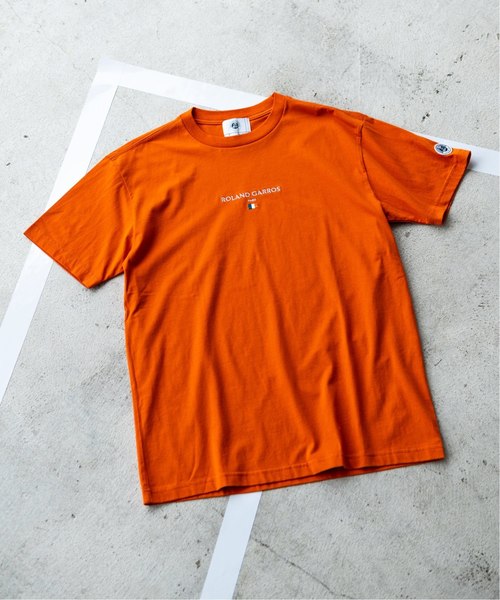 EDIFICE(エディフィス)の「ROLAND GARROS × EDIFICE 別注 FLAG LOGO Tシャツ(Tシャツ/カットソー・メンズ・ホワイト/ネイビー/オレンジ・LARGE/MEDIUM/SMALL)」の3枚目の写真
