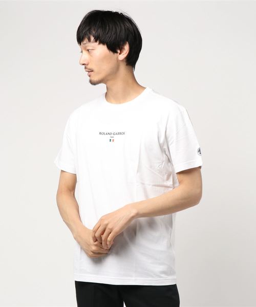 EDIFICE(エディフィス)の「ROLAND GARROS × EDIFICE 別注 FLAG LOGO Tシャツ(Tシャツ/カットソー・メンズ・ホワイト/ネイビー/オレンジ・LARGE/MEDIUM/SMALL)」の22枚目の写真