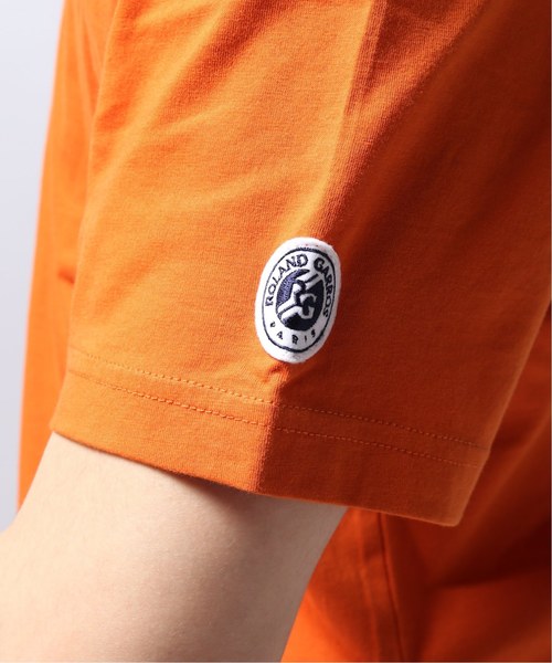 EDIFICE(エディフィス)の「ROLAND GARROS × EDIFICE 別注 FLAG LOGO Tシャツ(Tシャツ/カットソー・メンズ・ホワイト/ネイビー/オレンジ・LARGE/MEDIUM/SMALL)」の5枚目の写真