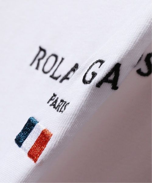 EDIFICE(エディフィス)の「ROLAND GARROS × EDIFICE 別注 FLAG LOGO Tシャツ(Tシャツ/カットソー・メンズ・ホワイト/ネイビー/オレンジ・LARGE/MEDIUM/SMALL)」の9枚目の写真