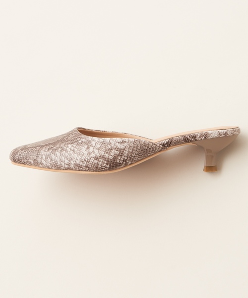 natural couture(ナチュラルクチュール)の「ニュアンスカラーミュール(その他シューズ・レディース・ホワイト系その他/モカ/ラベンダー/パイソン・M/L)」の5枚目の写真