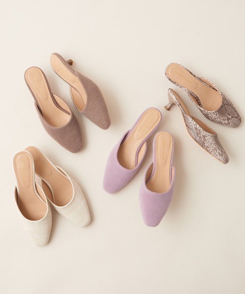 natural couture(ナチュラルクチュール)の「ニュアンスカラーミュール(その他シューズ・レディース・ホワイト系その他/モカ/ラベンダー/パイソン・M/L)」の19枚目の写真