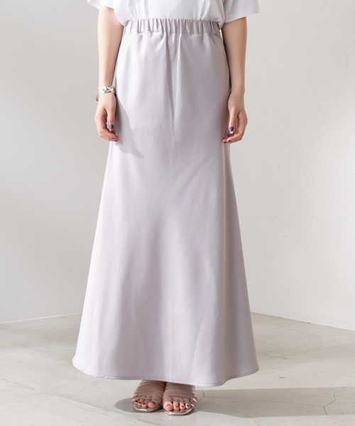 WEGO(ウィゴー)の「WEGO/サテンマーメイドロングスカート(スカート・レディース・シルバー/グリーン系その他・FREE)」の8枚目の写真