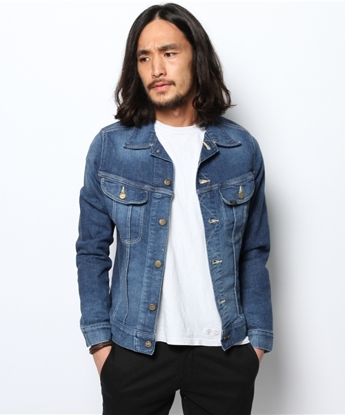 NANO universe（ナノユニバース）の「Lee/V.Jeggers 101J Jacket （デニムジャケット・メンズ・ブルー・SMALL/MEDIUM/LARGE）」の4枚目の写真