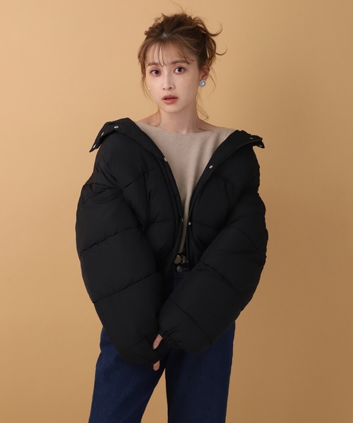 one after another NICE CLAUP(ワンアフターアナザーナイスクラップ)の「ボートネック2wayニット(ニット/セーター・レディース・アイボリー/ブラウン/モカ/ベージュ・FREE)」の6枚目の写真