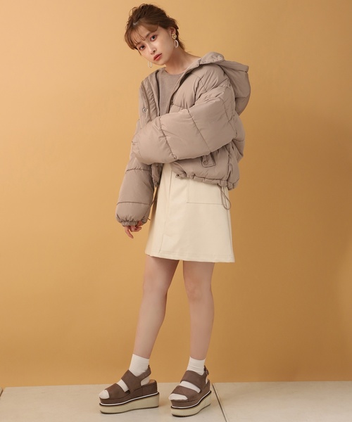 one after another NICE CLAUP(ワンアフターアナザーナイスクラップ)の「ボートネック2wayニット(ニット/セーター・レディース・アイボリー/ブラウン/モカ/ベージュ・FREE)」の13枚目の写真