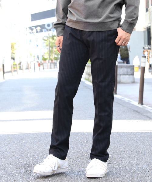 STRIPE EASY TROUSERS：ストライプ イージートラウザース