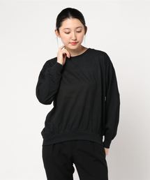 衿リブドロップショルダーカットプルオーバー*