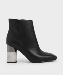 CHARLES & KEITH | コンクリートヒール アンクルブーツ / Concrete Heel Ankle Boots(ブーツ)