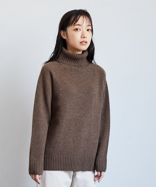 CRAFT STANDARD BOUTIQUE�i�N���t�g�X�^���_�[�h�u�e�B�b�N�j�́uLAMB'S WOOL KNIT/�����E�[���^�[�g���j�b�g�����i�j�b�g/�Z�[�^�[�j�v�b���J