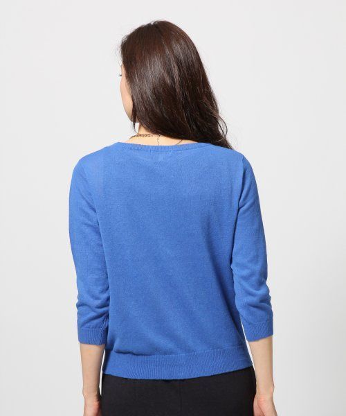 GLOBAL WORK（グローバルワーク）の「【GLOBAL WORK】UV加工/12ゲージコットンリネンクルーカーディガン7分袖/546503（カーディガン/ボレロ・レディース・イエロー/ブルー/グリーン/グレー/レッド/ネイビー・LARGE/SMALL/MEDIUM）」の22枚目の写真