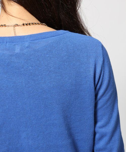 GLOBAL WORK（グローバルワーク）の「【GLOBAL WORK】UV加工/12ゲージコットンリネンクルーカーディガン7分袖/546503（カーディガン/ボレロ・レディース・イエロー/ブルー/グリーン/グレー/レッド/ネイビー・LARGE/SMALL/MEDIUM）」の16枚目の写真