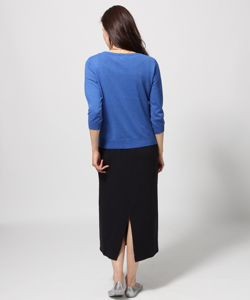 GLOBAL WORK（グローバルワーク）の「【GLOBAL WORK】UV加工/12ゲージコットンリネンクルーカーディガン7分袖/546503（カーディガン/ボレロ・レディース・イエロー/ブルー/グリーン/グレー/レッド/ネイビー・LARGE/SMALL/MEDIUM）」の18枚目の写真