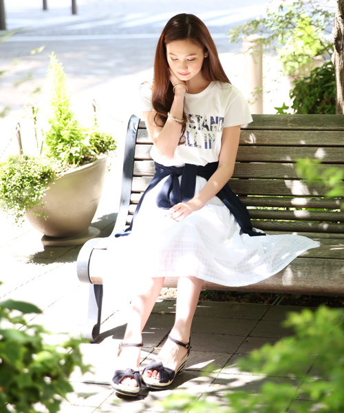 GLOBAL WORK（グローバルワーク）の「【GLOBAL WORK】UV加工/12ゲージコットンリネンクルーカーディガン7分袖/546503（カーディガン/ボレロ・レディース・イエロー/ブルー/グリーン/グレー/レッド/ネイビー・LARGE/SMALL/MEDIUM）」の11枚目の写真