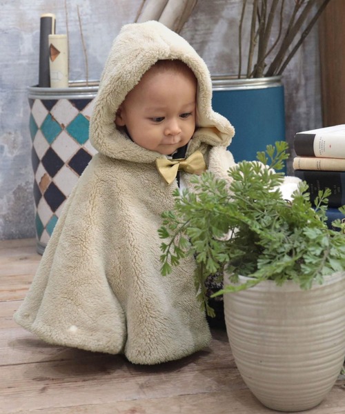 SweetMommy（スウィートマミー）の「リバーシブル 5WAY ベビーケープ（ポンチョ・キッズ・ベージュ/ピンク・70-90cm）」の8枚目の写真