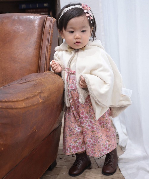 SweetMommy（スウィートマミー）の「リバーシブル 5WAY ベビーケープ（ポンチョ・キッズ・ベージュ/ピンク・70-90cm）」の13枚目の写真