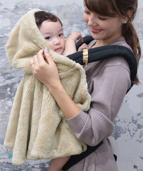 SweetMommy（スウィートマミー）の「リバーシブル 5WAY ベビーケープ（ポンチョ・キッズ・ベージュ/ピンク・70-90cm）」の7枚目の写真