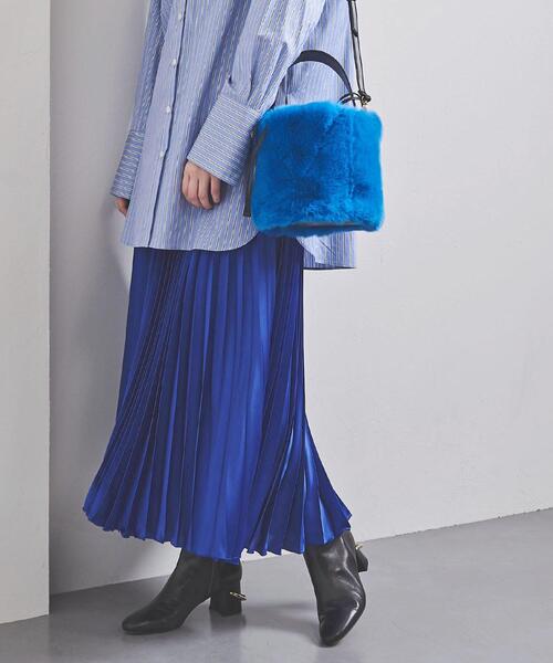 UNITED ARROWS(ユナイテッドアローズ)の「UWCS アコーディオン プリーツスカート ②◆(スカート・レディース・ケリー/ネイビー/ダークブラウン/ロイヤルブルー/ナチュラル・36/38)」の5枚目の写真