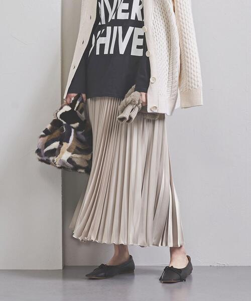 UNITED ARROWS(ユナイテッドアローズ)の「UWCS アコーディオン プリーツスカート ②◆(スカート・レディース・ケリー/ネイビー/ダークブラウン/ロイヤルブルー/ナチュラル・36/38)」の20枚目の写真