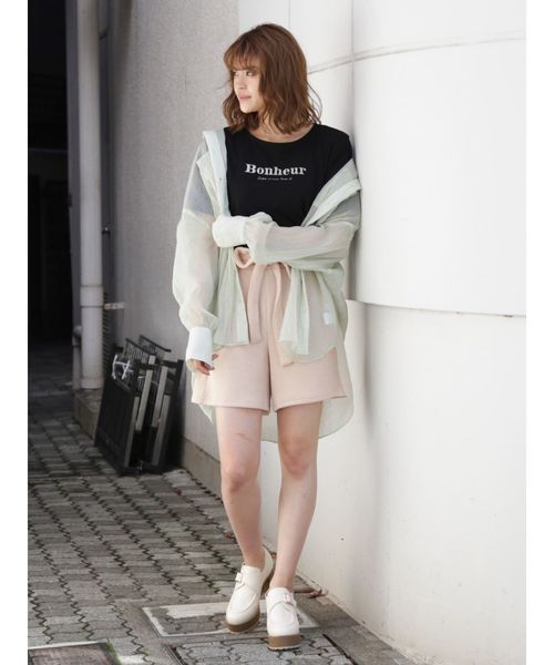 dazzlin（ダズリン）の「リボン付ニットショートパンツ（その他パンツ・レディース・ブラック/アイボリー/ピンク/ブラウン・FREE）」の18枚目の写真