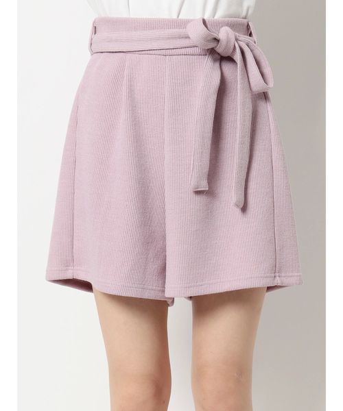 dazzlin（ダズリン）の「リボン付ニットショートパンツ（その他パンツ・レディース・ブラック/アイボリー/ピンク/ブラウン・FREE）」の21枚目の写真