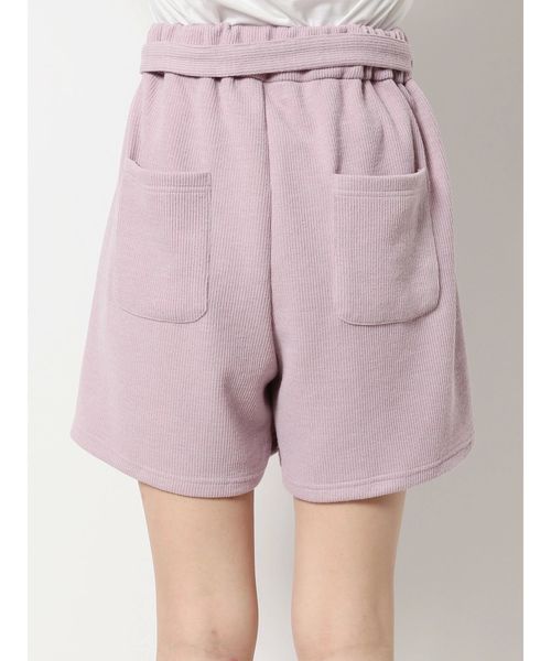 dazzlin（ダズリン）の「リボン付ニットショートパンツ（その他パンツ・レディース・ブラック/アイボリー/ピンク/ブラウン・FREE）」の6枚目の写真