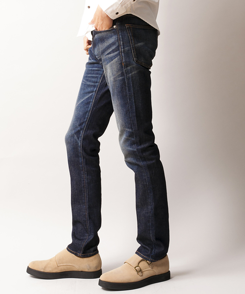 WEGO（ウィゴー）の「WEGO/ジャパンファブリックデニムパンツ（デニムパンツ・メンズ・インディゴブルー/ダークインディゴブルー/ライトインディゴブルー・LARGE/SMALL/MEDIUM）」の19枚目の写真