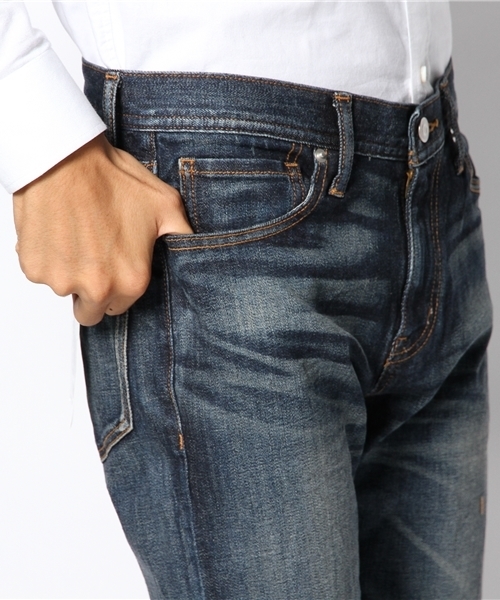 WEGO（ウィゴー）の「WEGO/ジャパンファブリックデニムパンツ（デニムパンツ・メンズ・インディゴブルー/ダークインディゴブルー/ライトインディゴブルー・LARGE/SMALL/MEDIUM）」の8枚目の写真