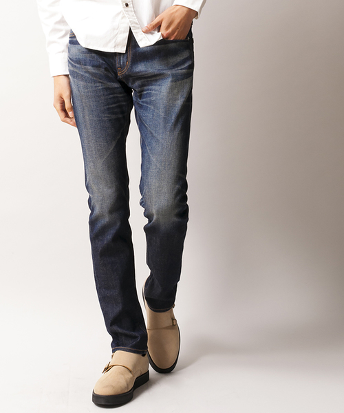 WEGO（ウィゴー）の「WEGO/ジャパンファブリックデニムパンツ（デニムパンツ・メンズ・インディゴブルー/ダークインディゴブルー/ライトインディゴブルー・LARGE/SMALL/MEDIUM）」の15枚目の写真