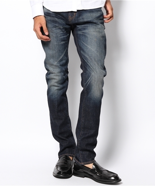 WEGO（ウィゴー）の「WEGO/ジャパンファブリックデニムパンツ（デニムパンツ・メンズ・インディゴブルー/ダークインディゴブルー/ライトインディゴブルー・LARGE/SMALL/MEDIUM）」の17枚目の写真