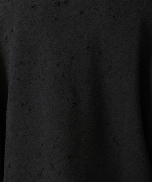 JOHN LAWRENCE SULLIVAN（ジョンローレンスサリバン）の「【JOHN LAWRENCE SULLIVAN】ダメージスウェットジッププルオーバー/DAMAGED SWEAT ZIPPED PULLOVER / 5A002-0420-30（スウェット・メンズ・ブラック・SMALL/MEDIUM）」の21枚目の写真