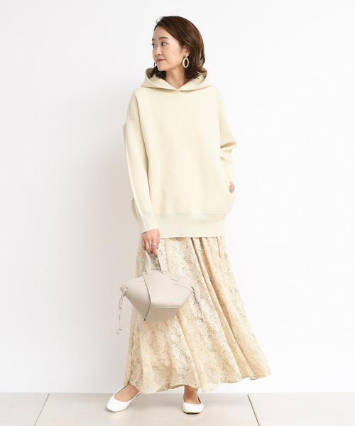 DouDou（ドゥドゥ）の「ニットパーカー（パーカー・レディース・カーキ/アイボリー・FREE）」の5枚目の写真