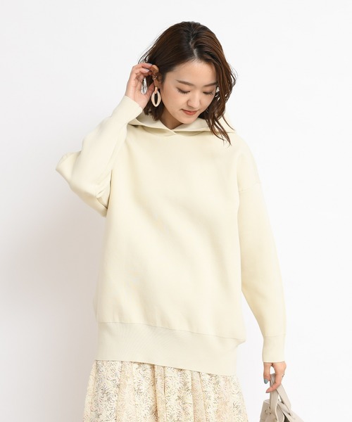 DouDou（ドゥドゥ）の「ニットパーカー（パーカー・レディース・カーキ/アイボリー・FREE）」の14枚目の写真